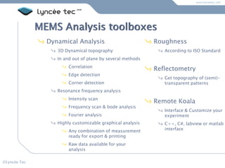 Mems analyzer v2-1 | PPT