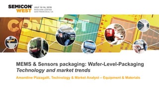 July © 2016
From Technologies to Market
Lithography
technology and
trends for «
Semiconductor
frontier »
Amandine PIZZAGALLI,Technology & Market Analyst
Yole Développement
From Technologies to Market
 