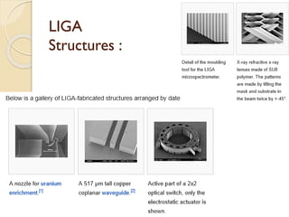 LIGA
Structures :
 
