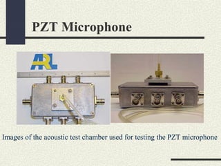 PZT Microphone

Images of the acoustic test chamber used for testing the PZT microphone

 