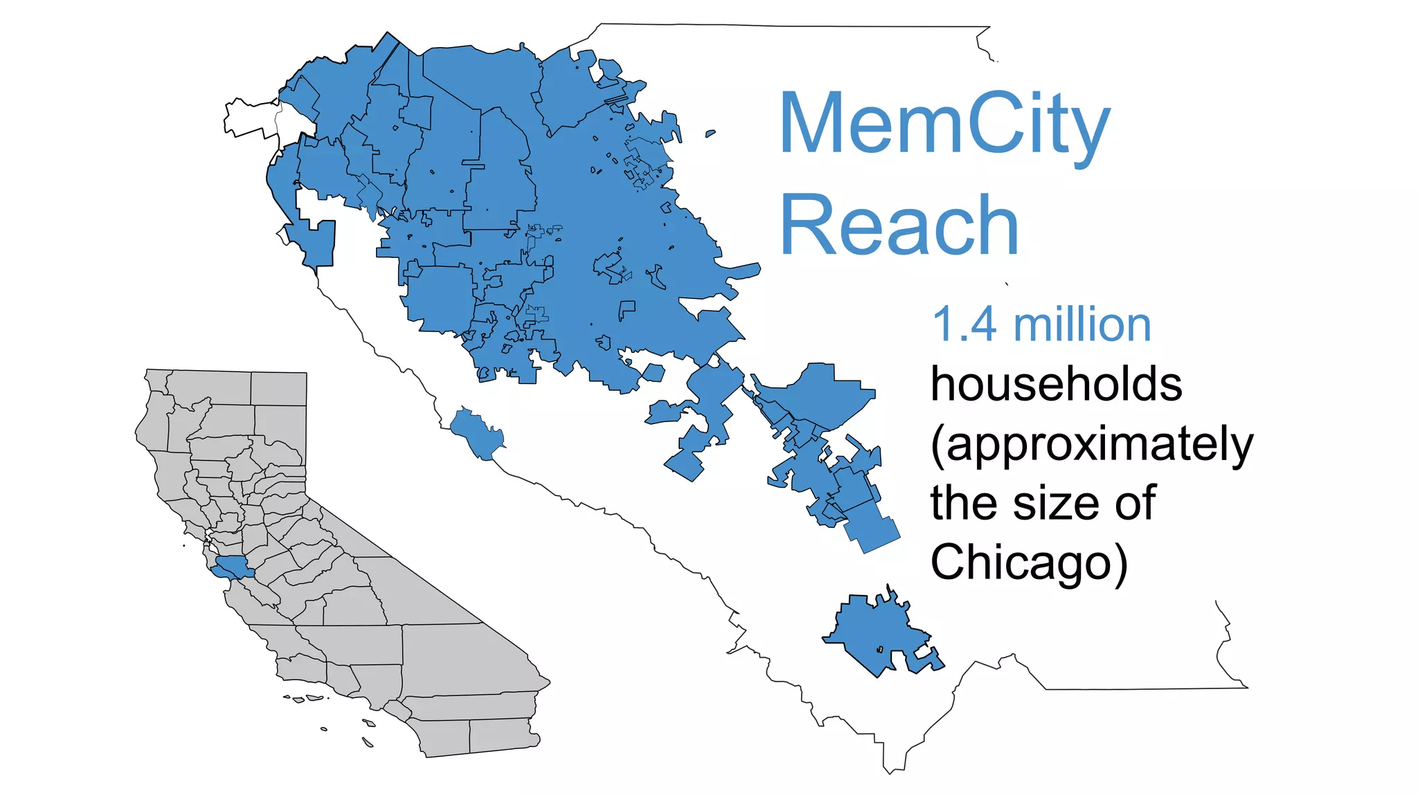 MemCity
Reach
1.4 million
households
(approximately
the size of
Chicago)
 
