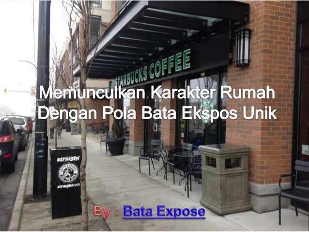 Memunculkan karakter rumah dengan pola bata ekspos unik