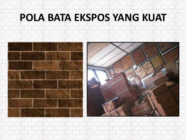 Memunculkan karakter rumah dengan pola bata  ekspos unik