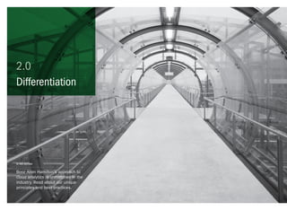 Differentiation
Booz Allen Hamilton’s approach to
cloud analytics is unmatched in the
industry. Read about our unique
principles and best practices.
in this section
2.0
 