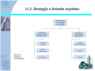 11.3. Strategije u kriznim uvjetima
 