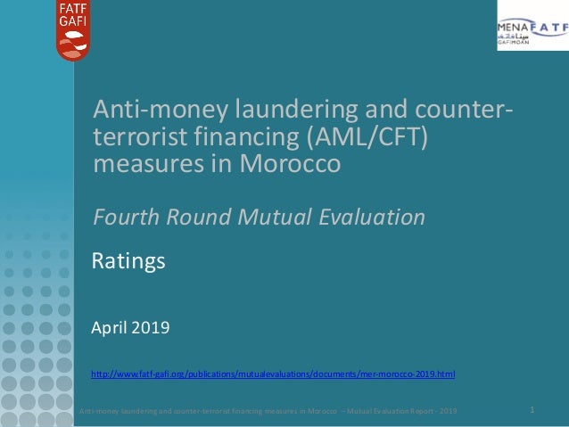 Menafatf Mutual Evaluation Report Of Morocco 2019