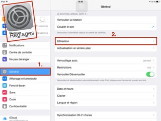 Réglages
1.
2.Réglages