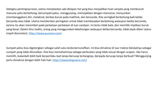 Menahan rasa ingin maksiat