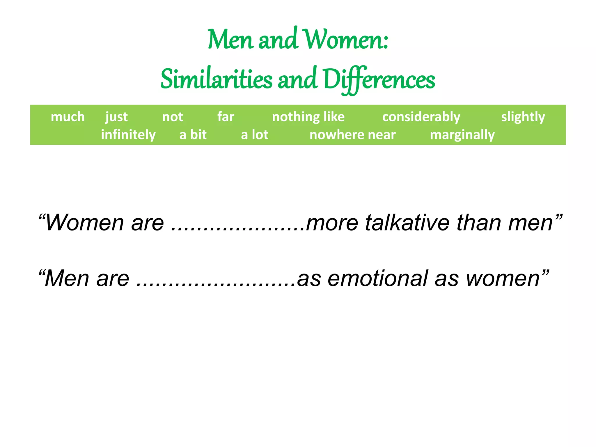 Men and women 2018 | PPTX