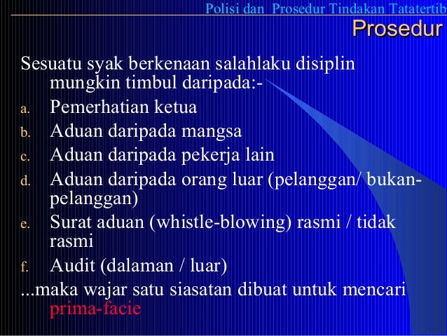 Menangani kes tatatertib di tempat kerja Menangani kes tatatertib di tempat kerja