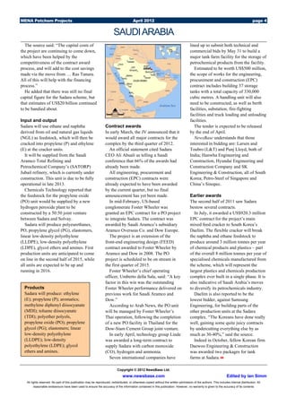 MENA Petrochemicals Special Report | PDF