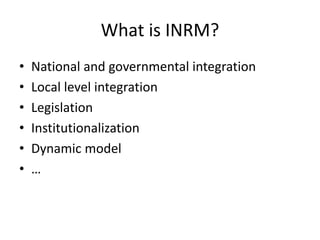 Inrm System Examples Menarid: Behvard Underground Dams | PPTX