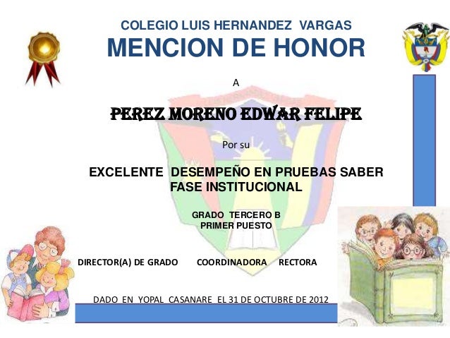 formato mencion de honor rome fontanacountryinn com formato mencion de honor