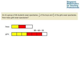 boys
        88 – 68 = 20
girls
 