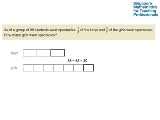 boys
        88 – 68 = 20
girls
 
