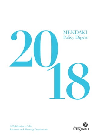 A Publication of the
Research and Planning Department
MENDAKI
Policy Digest
18
20
 
