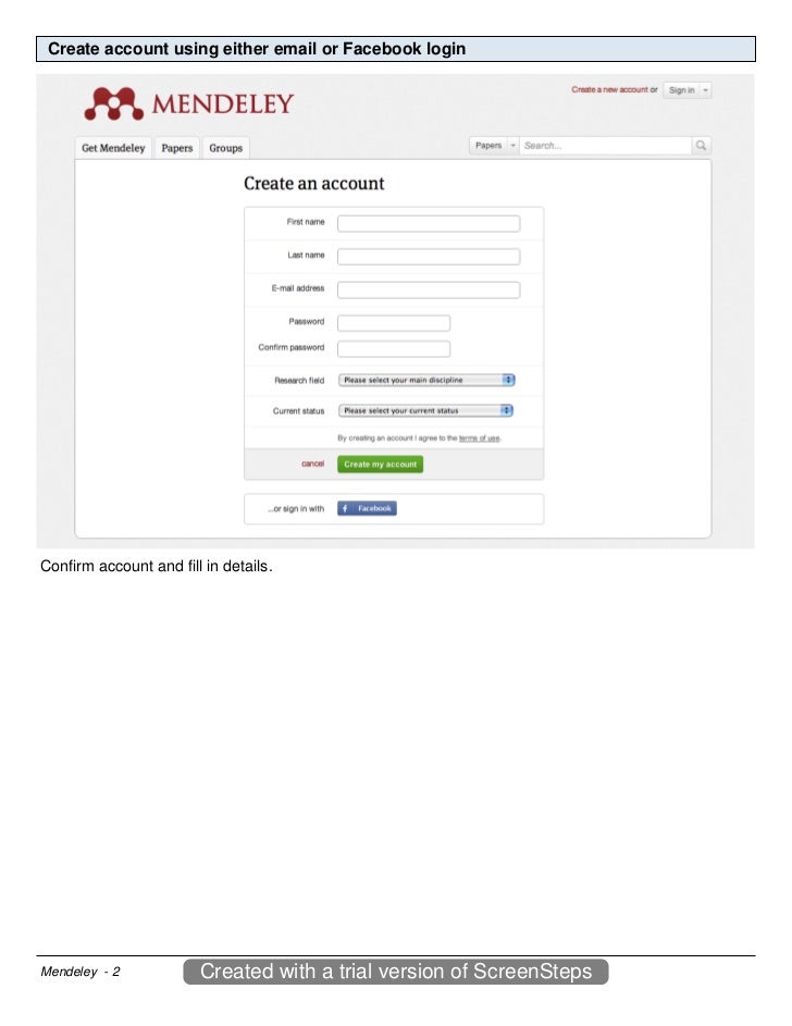 mendeley login