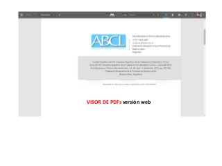 VISOR DE PDFs versión web
 