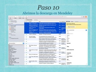 Abrimos la descarga en Mendeley
 