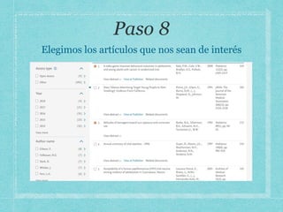 Elegimos los artículos que nos sean de interés
 