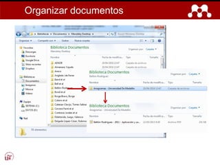 Organizar documentos
 