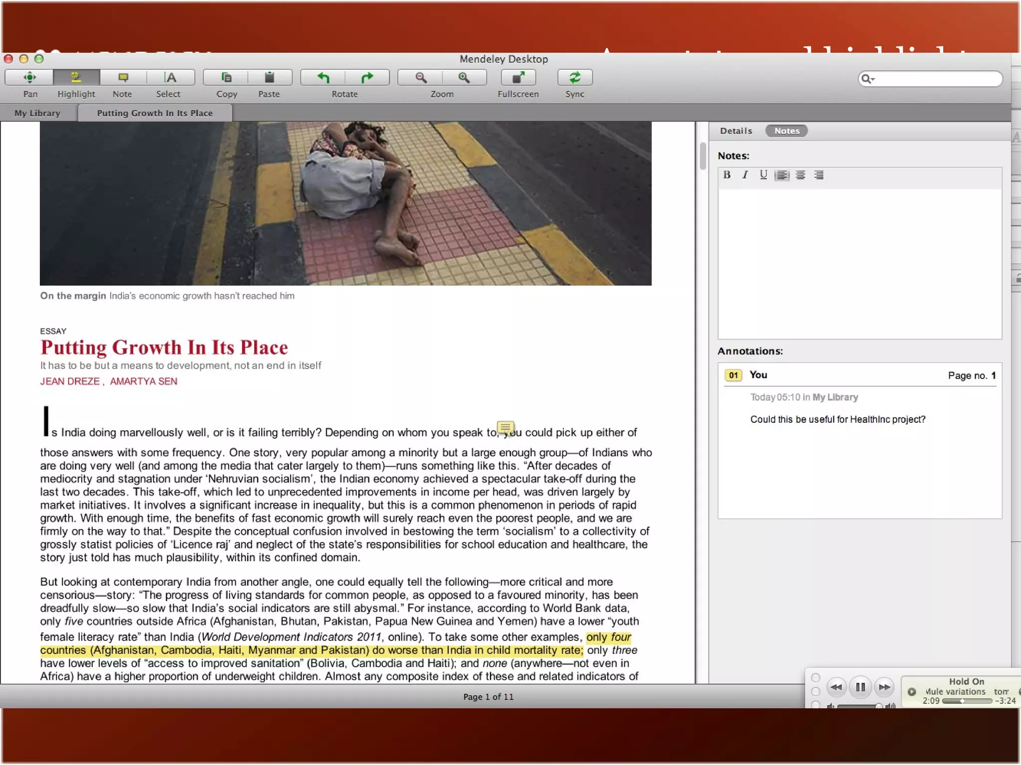Annotate and highlight
 