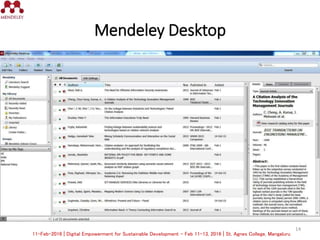 Reference Manger Reference Management Tools : MENDELEY: Free Reference Manger & PDF ...