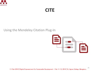 Reference Manger Reference Management Tools : MENDELEY: Free Reference Manger & PDF ...