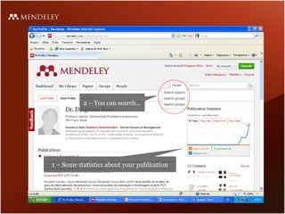 2 – You can search…




1 – Some statistics about your publication
 