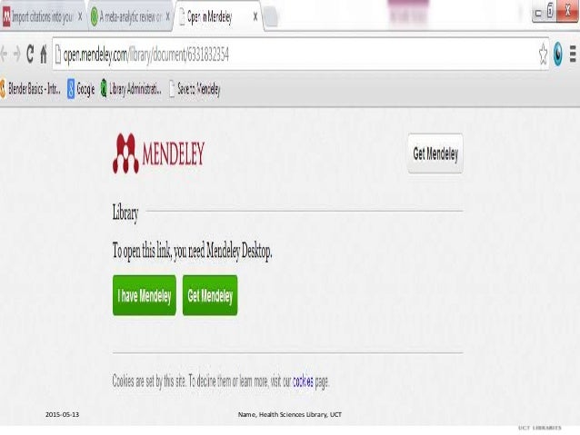 Mendeley 08 042015