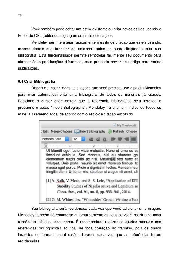 Mendeley manual do usuário