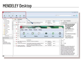 MENDELEY Desktop
 