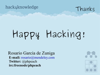 Getting support Google Developers Group (add link) Support, discussions and feedback Developers Portal ( http://dev.mendeley.com ) Register API keys
