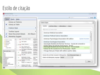 Estilo de citação
 