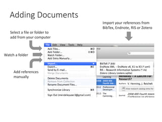 What Is Reference Manager File Type Reference manager Power point presentation | PDF