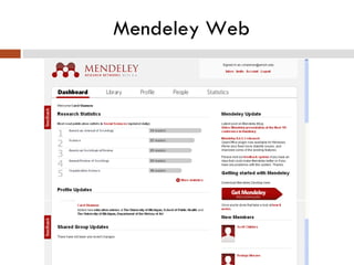 Mendeley Web 