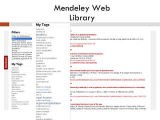 Mendeley Web Library 