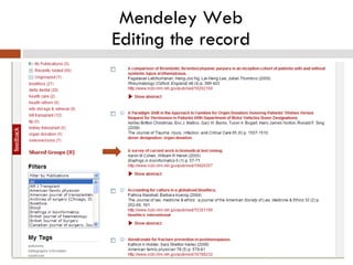 Mendeley Web Editing the record 