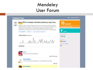 Mendeley User Forum 