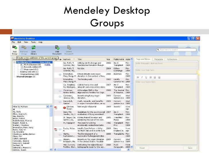 mendeley desktop