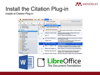 Install the Citation Plug-in
Instale el Citation Plug-in
 