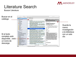 Literature Search
Buscar Literatura
Buscar en el
catálogo
Si el texto
completo está
disponible , verá
un icono de
descarga:
Guarde la
nueva
investigación
a la biblioteca
con un solo
clic
 