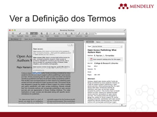 Ver a Definição dos Termos
 