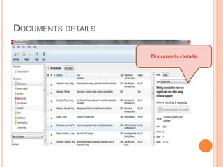 DOCUMENTS DETAILS
Documents details

 