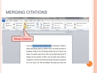MERGING CITATIONS

Merge Citations

 