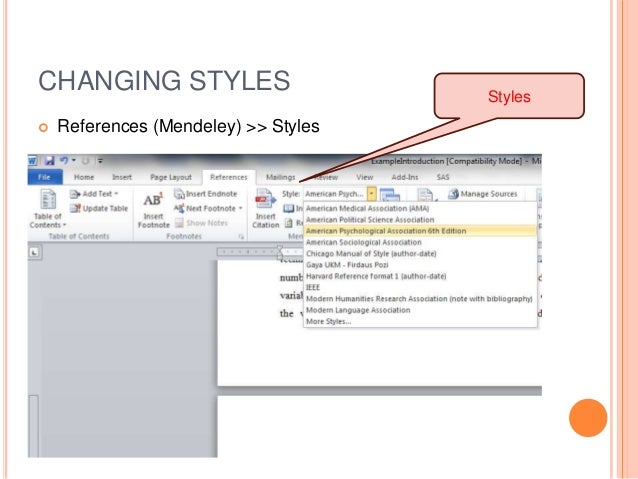 Thesis writing style