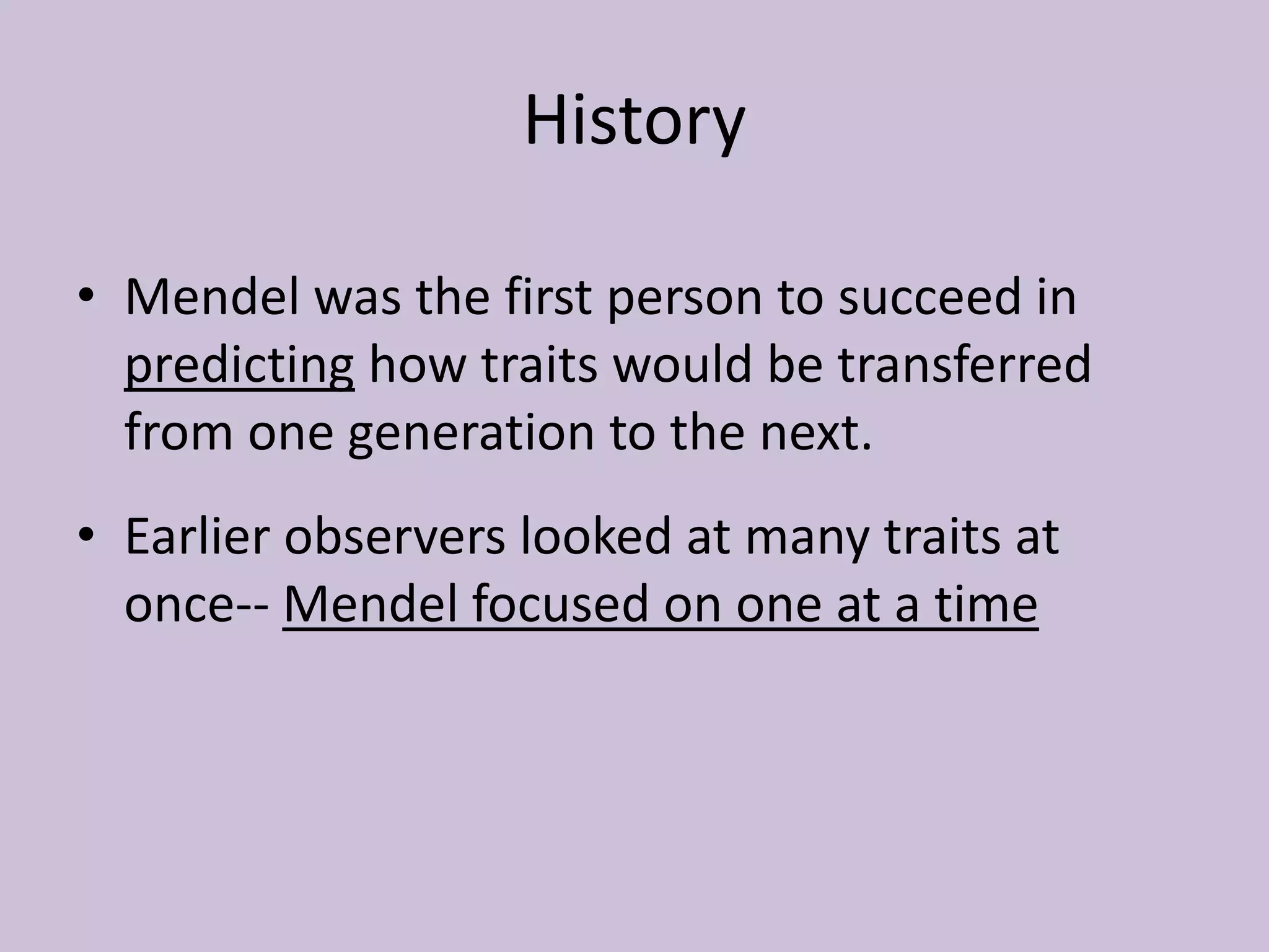 Mendelian genetics 101 | PPTX