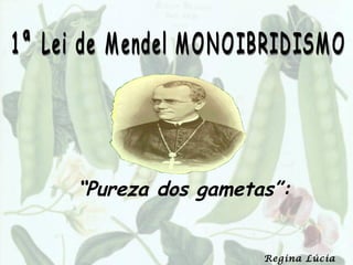 “Pureza dos gametas”:


                  Regina Lúcia
 