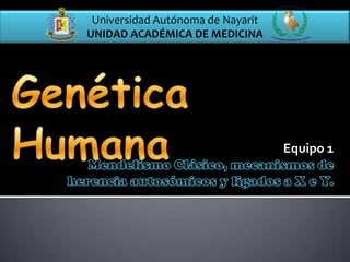 Universidad Autónoma de Nayarit
UNIDAD ACADÉMICA DE MEDICINA




                                   Equipo 1
 