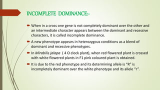 Mendel laws and complete and incomplete dominance by | PPTX
